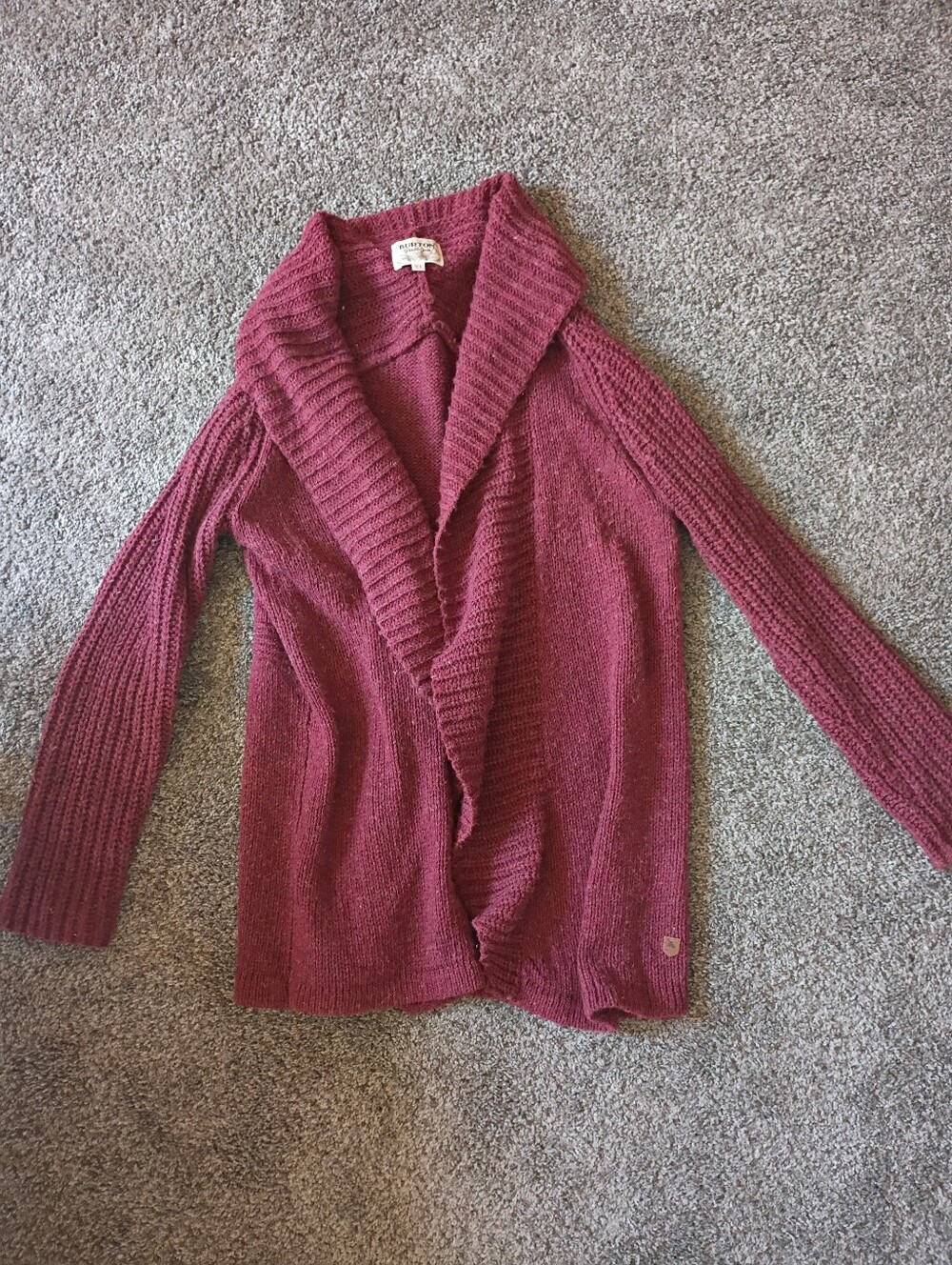Burton Wool Blend Long Cardigan Women's XL
